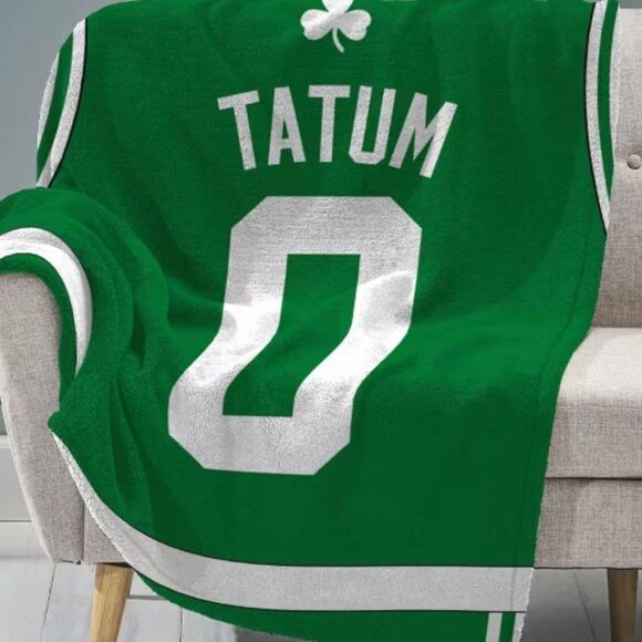Celtics Blanket fleece Tatum green - Picture 1 of 5